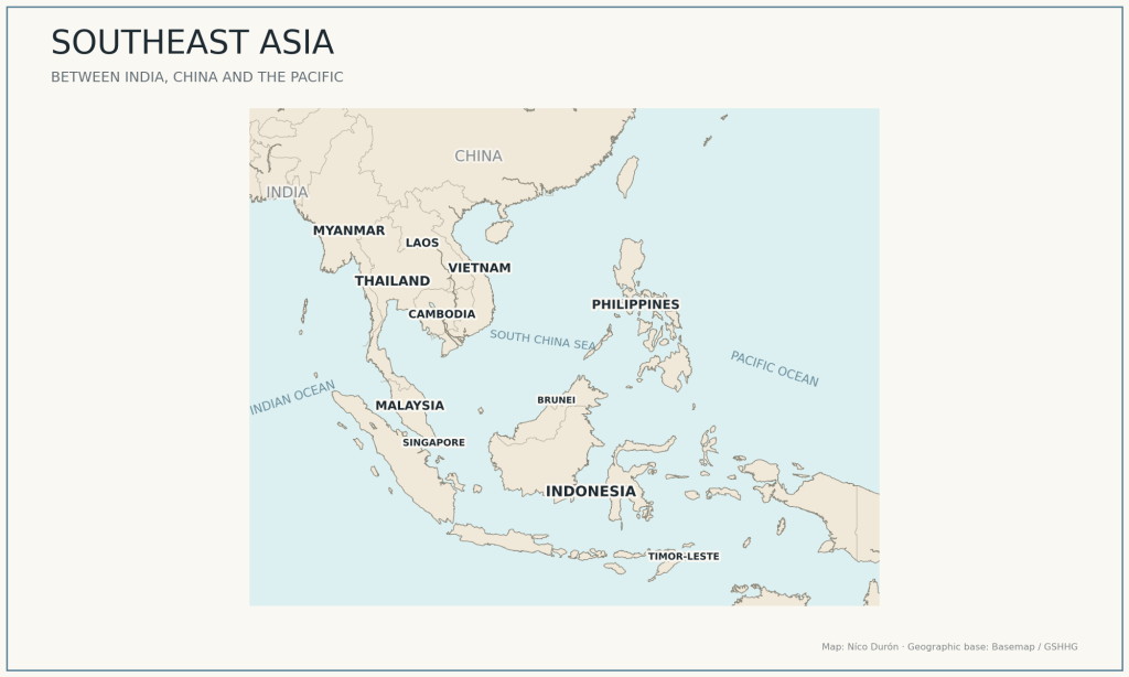 Southeast Asia map